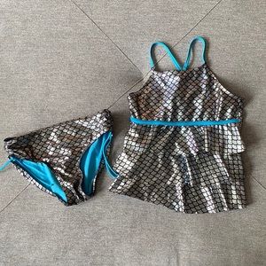 Justice size 18 Mermaid Tankini EIC!!!